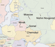 Chernobl - Eastern Europe Map