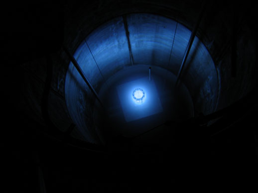 Some Cherenkov radiation.